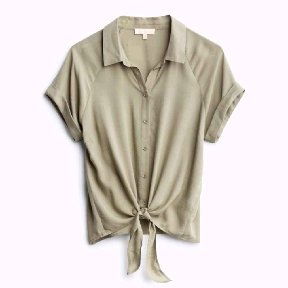 Almeera Tie Front Top